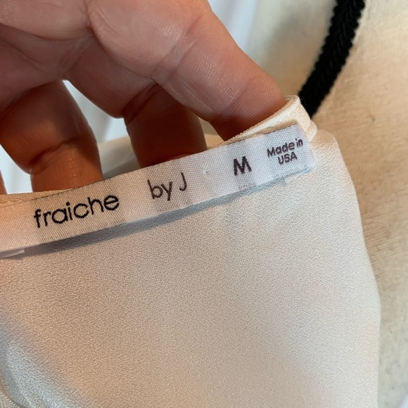 Fraiche by J Long Sleeve V-Neck Bodycon Dress - White - size Medium - Picture 7 of 8